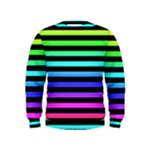 Rainbow Stripes Kids  Sweatshirt