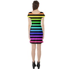 Short Sleeve Skater Dress Back Short Sleeve Skater Dress Back