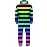 Rainbow Stripes Hooded Jumpsuit (Men) 