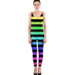 Rainbow Stripes One Piece Catsuit