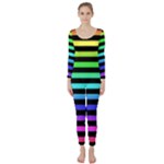 Rainbow Stripes Long Sleeve Catsuit