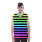 Rainbow Stripes Men s Basketball Tank Top