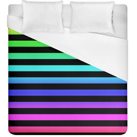 Rainbow Stripes Duvet Cover (King Size) from ArtsNow.com