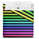 Rainbow Stripes Duvet Cover Double Side (Queen Size)