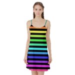 Rainbow Stripes Satin Night Slip