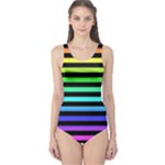 Rainbow Stripes One Piece Swimsuit