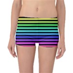 Rainbow Stripes Reversible Boyleg Bikini Bottoms