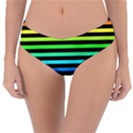 Rainbow Stripes Reversible Classic Bikini Bottoms