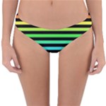 Rainbow Stripes Reversible Hipster Bikini Bottoms