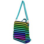 Rainbow Stripes Crossbody Backpack