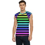 Rainbow Stripes Men s Raglan Cap Sleeve Tee
