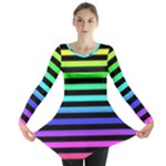 Rainbow Stripes Long Sleeve Tunic 