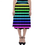 Rainbow Stripes Classic Midi Skirt