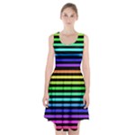 Rainbow Stripes Racerback Midi Dress