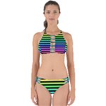 Rainbow Stripes Perfectly Cut Out Bikini Set