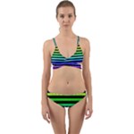 Rainbow Stripes Wrap Around Bikini Set