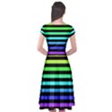 Cap Sleeve Wrap Front Dress 