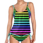 Rainbow Stripes Tankini Set