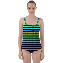 Twist Front Tankini Set 