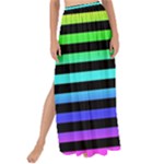 Rainbow Stripes Maxi Chiffon Tie-Up Sarong