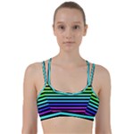 Rainbow Stripes Line Them Up Sports Bra