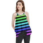 Rainbow Stripes Flowy Camisole Tank Top