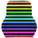 Rainbow Stripes Car Seat Back Cushion 