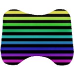 Rainbow Stripes Head Support Cushion