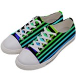 Rainbow Stripes Women s Low Top Canvas Sneakers