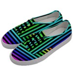 Rainbow Stripes Men s Classic Low Top Sneakers