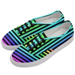 Rainbow Stripes Women s Classic Low Top Sneakers