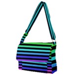 Rainbow Stripes Full Print Messenger Bag (S)