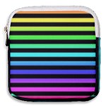 Rainbow Stripes Mini Square Pouch