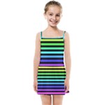 Rainbow Stripes Kids  Summer Sun Dress