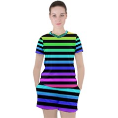 Women s Mesh T-Shirt and Shorts Set 