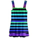 Rainbow Stripes Kids  Layered Skirt Swimsuit