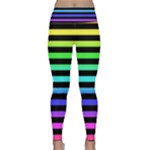 Rainbow Stripes Lightweight Velour Classic Yoga Leggings