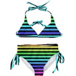 Rainbow Stripes Kids  Classic Bikini Set