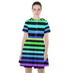 Rainbow Stripes Sailor Dress
