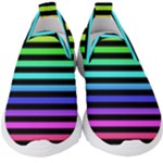 Rainbow Stripes Kids  Slip On Sneakers