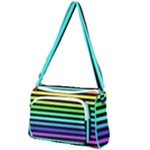 Rainbow Stripes Front Pocket Crossbody Bag