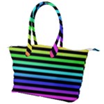 Rainbow Stripes Canvas Shoulder Bag