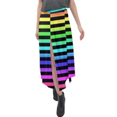 Velour Split Maxi Skirt 