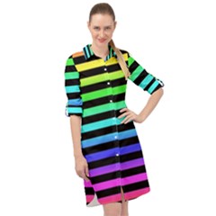 Long Sleeve Mini Shirt Dress 
