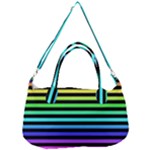 Rainbow Stripes Removal Strap Handbag
