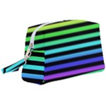Rainbow Stripes Wristlet Pouch Bag (Large)