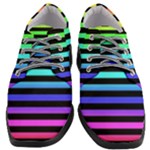 Rainbow Stripes Women Heeled Oxford Shoes
