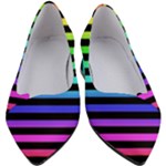 Rainbow Stripes Women s Block Heels 