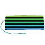 Rainbow Stripes Roll Up Canvas Pencil Holder (S)