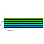 Rainbow Stripes Roll Up Canvas Pencil Holder (L)